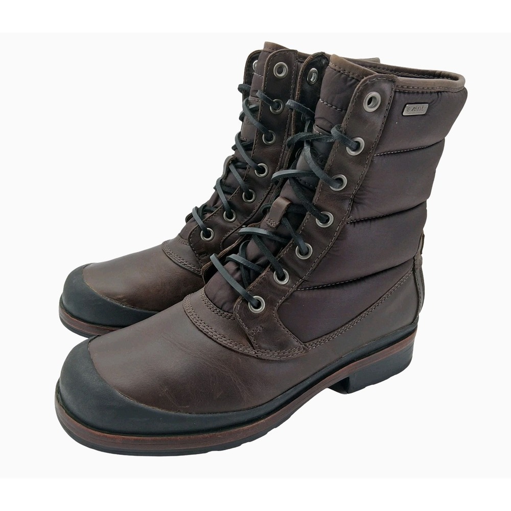 UGG Australia Boots Mens Size 9.5 Brown Leather Waterproof Snow 1002073